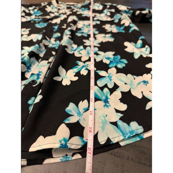Calvin Klein Floral Long Sleeve Button Up- Sz M - Picture 9 of 12